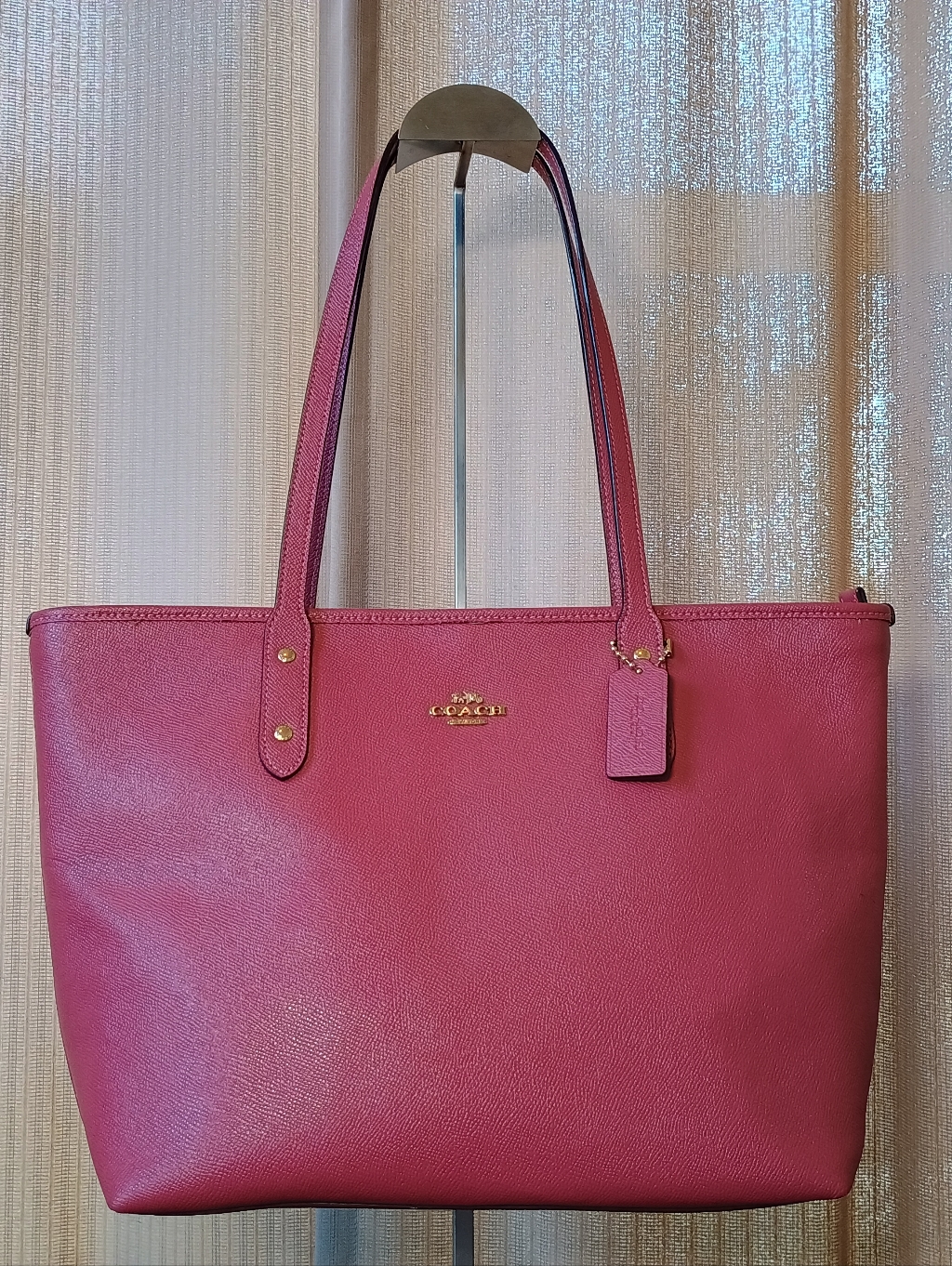 Coach Leather Zip City Tote